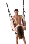 purple wild side used by a couple in the classic standing position