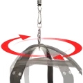 Spinning sex swing swivel
